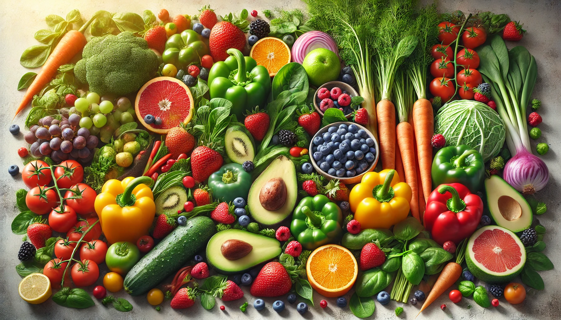 variety of fruits and vegetables